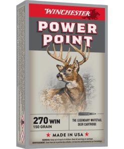 Winchester Power Point Rifle Ammunition .270 Win 150 gr. PSP 2850 fps 20/ct