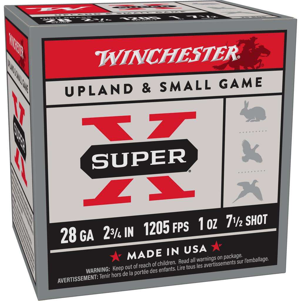 Winchester Super-X Game Shotshells 28 ga 2-3/4" 1 oz 1205 fps #7.5 25/ct