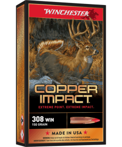 Winchester Copper Impact Rifle Ammunition 308 Win 150 gr. BT 2810 fps 20/ct