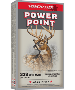 Winchester Super-X Power Point Rifle Ammunition .338 Win Mag 200 gr. PSP 2960 fps 20/ct