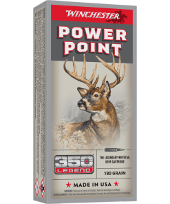 Winchester Power Point Rifle Ammunition 350 Legend 180 gr. PSP 2100 fps 20/ct