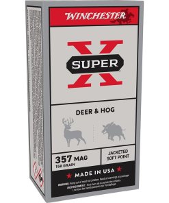 Winchester Super-X Handgun Ammunition .357 Mag 158 gr. JSP 1235 fps 50/ct