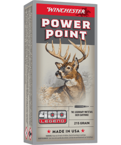 Winchester Power Point Rifle Ammunition 400 Legend 215 gr. SP 2250 fps 20/ct