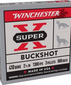 Winchester Super-X Buckshot Shotshells .410 ga 2-1/2" 1300 fps #000 5/ct