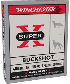 Winchester Super-X Buckshot Shotshells .410 ga 3" 1135 fps #000 5/ct