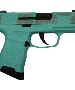 Sig Sauer "Gun & Roses-Robin's Egg Blue" P365 Optic Ready Handgun 9mm Luger 10rd Magazines(2) 3.1" Barrel X-RAY 3 Sights