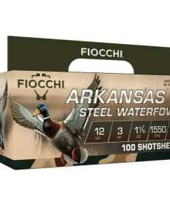 Fiocchi Arkansas Steel Waterfowl Shotshells 12ga 3" 1-1/5oz 1550 fps #2 100/ct