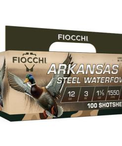Fiocchi Arkansas Steel Waterfowl Shotshells 12ga 3" 1-1/5oz 1550 fps #3 100/ct
