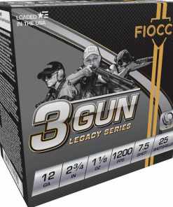 Fiocchi 3 Gun Match Shotshells 12ga 2-3/4" 1-1/8oz 1200 fps #7.5 25/ct