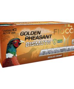 Fiocchi Golden Pheasant Bismuth Shotshells 12ga 2-3/4" 1-1/4oz 1400 fps #4 10/ct
