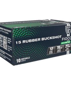 Fiocchi Defense Dynamics Rubber Buck Shotshells 12ga 2-3/4" 15plt 790 fps Rubber 10/ct