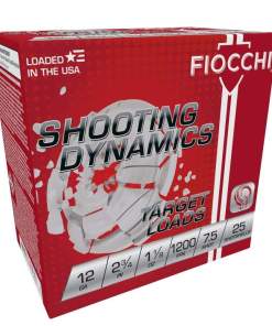 Fiocchi Shooting Dynamics Shotshells 12ga 2-3/4 in 1-1/8 oz #7.5 1200 fps 25/ct