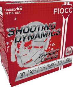 Fiocchi Exacta Fast Shooting Dynamics Shotshells 12ga 2-3/4 in 1-1/8 oz 1250 fps #7.5 25/ct