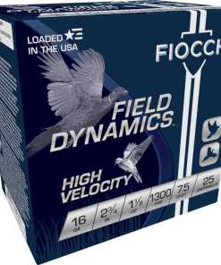 Fiocchi High Velocity Shotshells 16ga 2-3/4" 1-1/8oz #7.5 Hi Velocity 25/ct