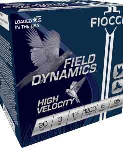 Fiocchi Field Dynamics Shotshells 20 ga 3" 1-1/4oz 1200fps #6 25/ct