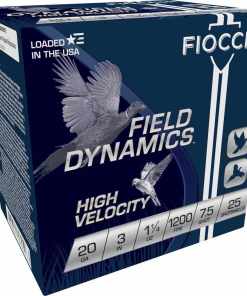Fiocchi Field Dynamics Shotshells 20 ga 3" 1-1/4oz 1200fps #7.5 25/ct