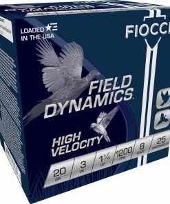 Fiocchi Field Dynamics Shotshells 20 ga 3" 1-1/4oz 1200fps #8 25/ct