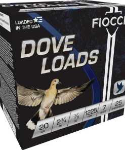 Fiocchi Steel Target Shotshells 20 ga 2-3/4" 7/8oz 1225fps #7 25/ct