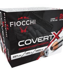 Fiocchi CovertX Handgun Ammunition .357 Mag 125gr JHP 1425 fps 20/ct