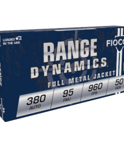 Fiocchi Pistol Shooting Dynamics Handgun Ammunition .380 ACP 95 gr. FMJ 960 fps 50/ct