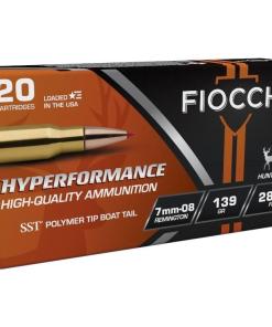 Fiocchi Hyperformance Hunt Rifle Ammunition 7mm-08 Rem 139 gr SST 2800 fps 20/ct