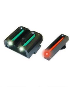 Truglo  Fiber-Optic Sights Fit Glock Slimline Models 42/43/43x/48 Front Red/Rear Green