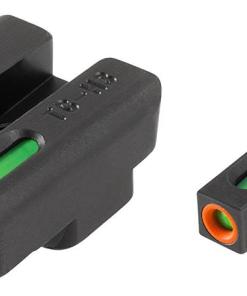 Truglo TFX Pro Tritium Fiber-Optic Xtreme Handgun Sight Set For CZ P10 - Front Orange/Green Rear