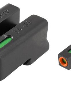 Truglo TFX Pro Tritium/Fiber-Optic Day/Night Sights Fit Novak LoMount cut .270 front / .500 rear - Orange Outline Front/Rear Green