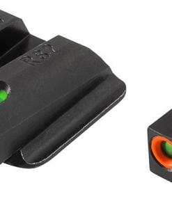 Truglo TFX Pro Next Gen Tritium & Fiber Optic Xtreme Handgun Sight - Ruger LC9|Ruger LC9s|Ruger LC380 - White Orange Front/Rear Green