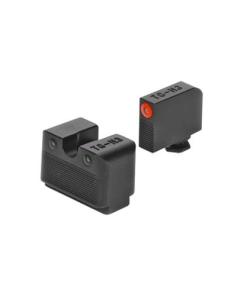 Truglo Tritium Pro Sight Set Green with Orange Front and Green Back for Glock