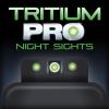 Truglo Tritium Night Sights Fits Novak .260/.500 Set - White Outline Front/Rear Green
