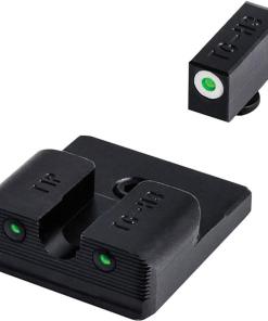 Truglo Tritium Pro Night Sights Fit Taurus Millennium G2 / 709 Slim / 740 Slim White Outline Front/Rear Green