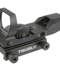Truglo Dual Color Open Red Dot Sight 24x34mm Multi Reticle Illuminated Black
