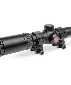 Truglo Tru-Brite 30 Hunter Rifle Scope - 1-4x24mm 30mm CIR Rings Matte Black