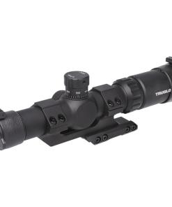 Truglo Tru-Brite 30 SeriesTactical Rifle Scope 1-6x24mm 30mm SFP IR Power Ring Duplex Mil-Dot Illum Black