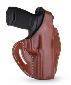 BHX Thumb Break Belt Holster Classic Brown RH size 4