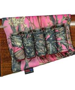 Grovtec Buttstock Cartridge Shell Holder Shotgun Open Style True Timber Pink