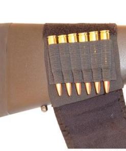 Grovtec Buttstock Cartridge Shell Holder Rifle with Flap Brown