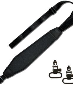 GrovTec Premium Padded Nylon Sling with Swivels Black