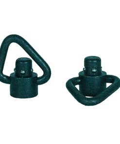 Grovtec Recessed Plunger Heavy Duty Angled Loop Push Button Swivels Black