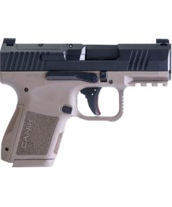 Canik Mete MC9 Handgun 9mm Luger 12 and 15rd Magazines (2) 3.18" Barrel Black Slide FDE Frame