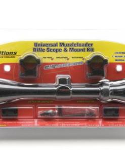 Traditions Muzzleloader Rifle Scope and Mount Kit 3-9x40 Matte Scope Medium Rings and Two-Piece Base A1171