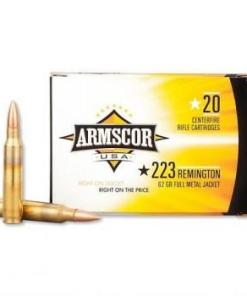 Armscor Rifle Ammunition .223 Rem 62 gr FMJ 2963 fps 20/ct