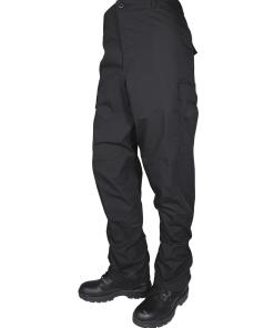 Tru-Spec BDU Basic Pants - 6.5oz. 65/35 Polyester Cotton Rip-Stop Zip Fly Closure Black Small