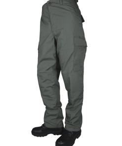 Tru-Spec BDU Basic Pants - 6.5oz. 65/35 Polyester Cotton Rip-Stop Zip Fly Closure Olive Drab Medium