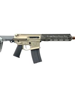 Q Honey Badger Handgun 5.56 NATO 30rd Magazine 10" Threaded Barrel Grey Accents with Brace