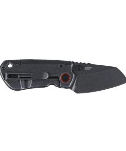 CRKT Overland Compact Folding Knife 2-1/4" Sheepsfoot Blade Black