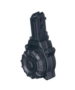 Promag Handgun Drum Magazine Fits CZ Scorpion 9mm - Black Polymer 30/rd