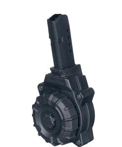 Promag Handgun Drum Magazine Fits GLOCK 42 .380 ACP - Black Polymer 32/rd