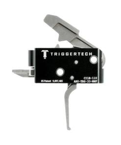 TriggerTech AR15 Competitive Flat Trigger 2 Stage Stainless Steel/Black